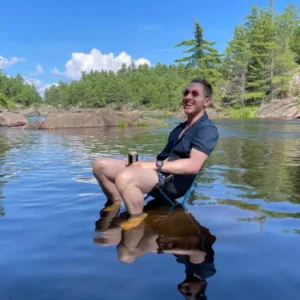 Man sitting in chair