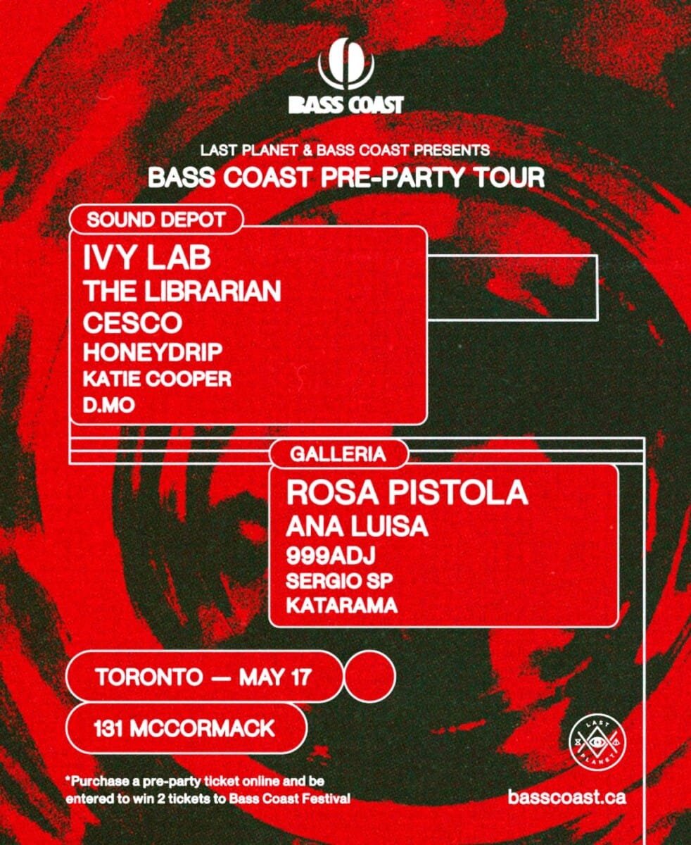 Red Basscoast event flyer