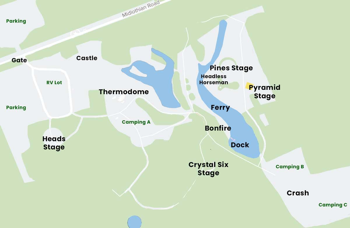 Map of Harvest fest