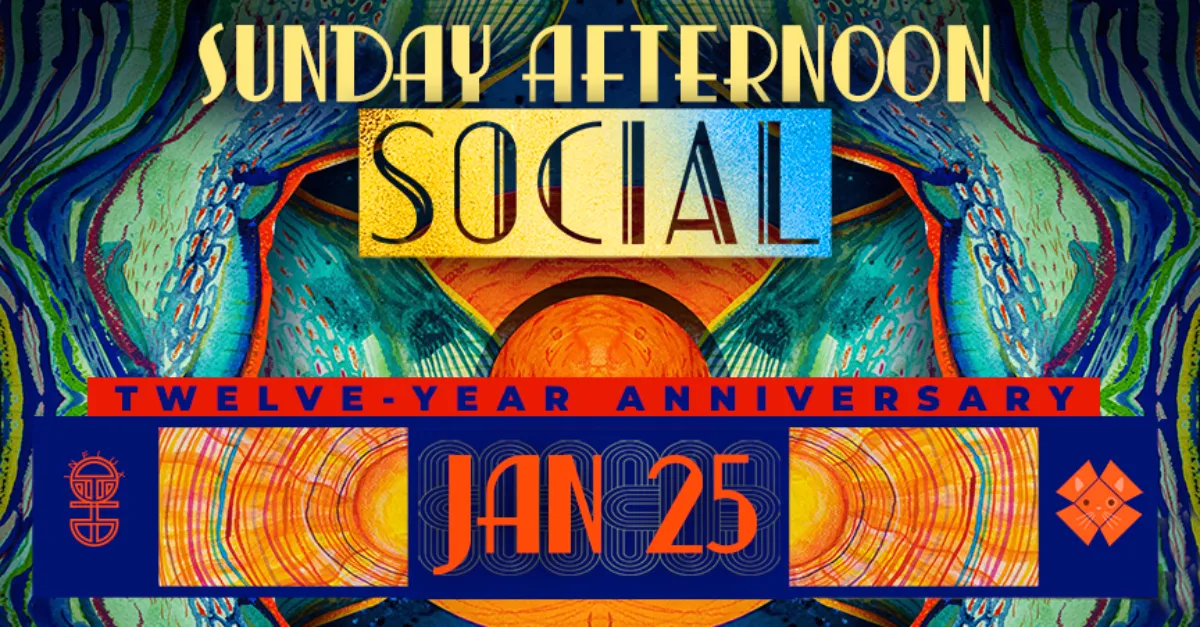 Colourful event flyer for Jan 25, 2026