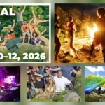 Boreal event flyer collage of campers