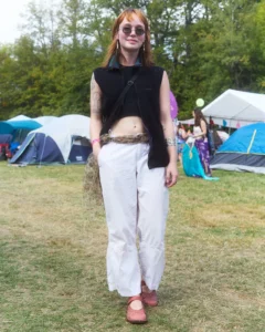 A woman at Harvest fest