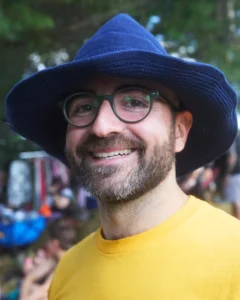 A man with hat at Harvest