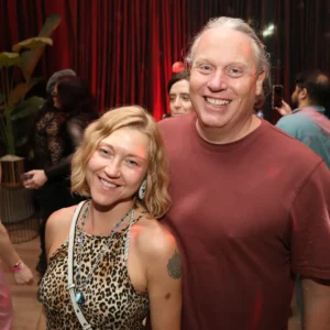 Organizers Angela and Justin