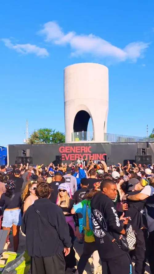 Chase & Status headline a crowd at a Toronto pop-up event with "GENERIC EVERYTHING" banner.